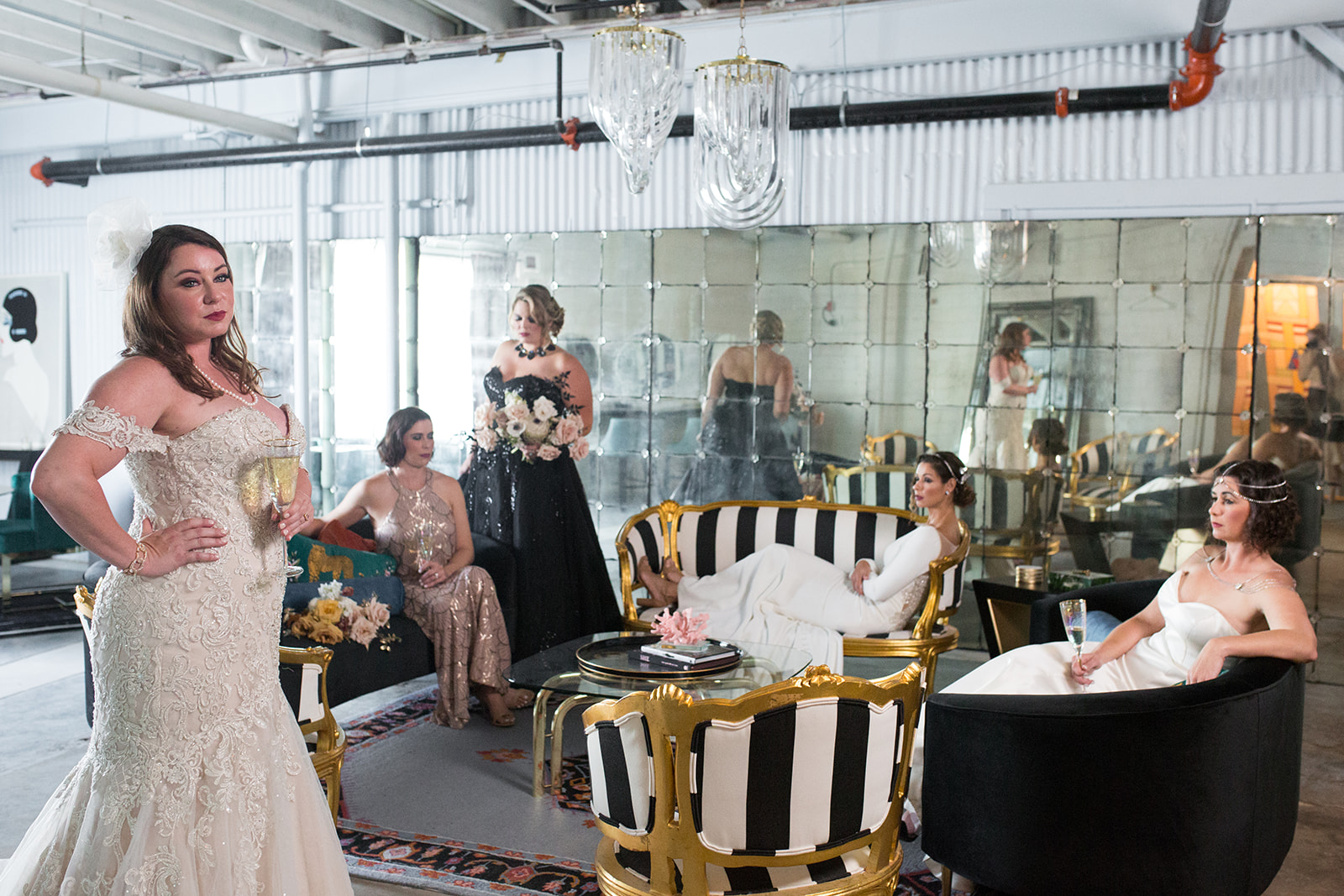 Black wedding dresses from the Bliss Noir collection at Bliss Bridal Salon in Fort Worth