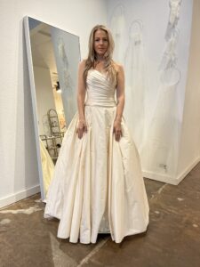 Lea-Ann Belter silk drop waist ballgown