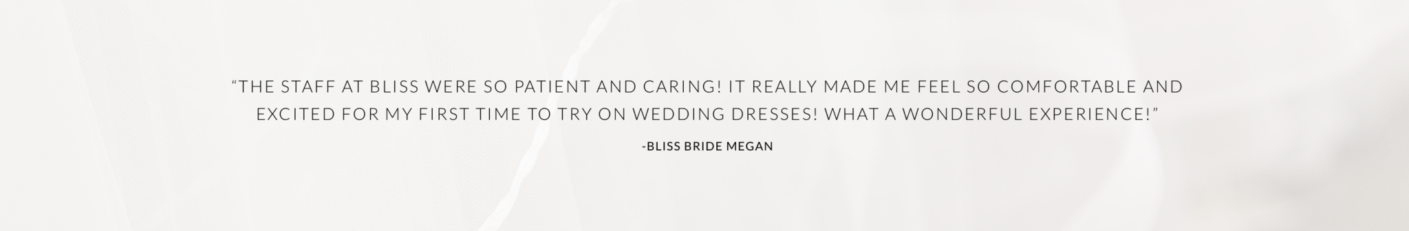 Bliss Bridal Review Meghan