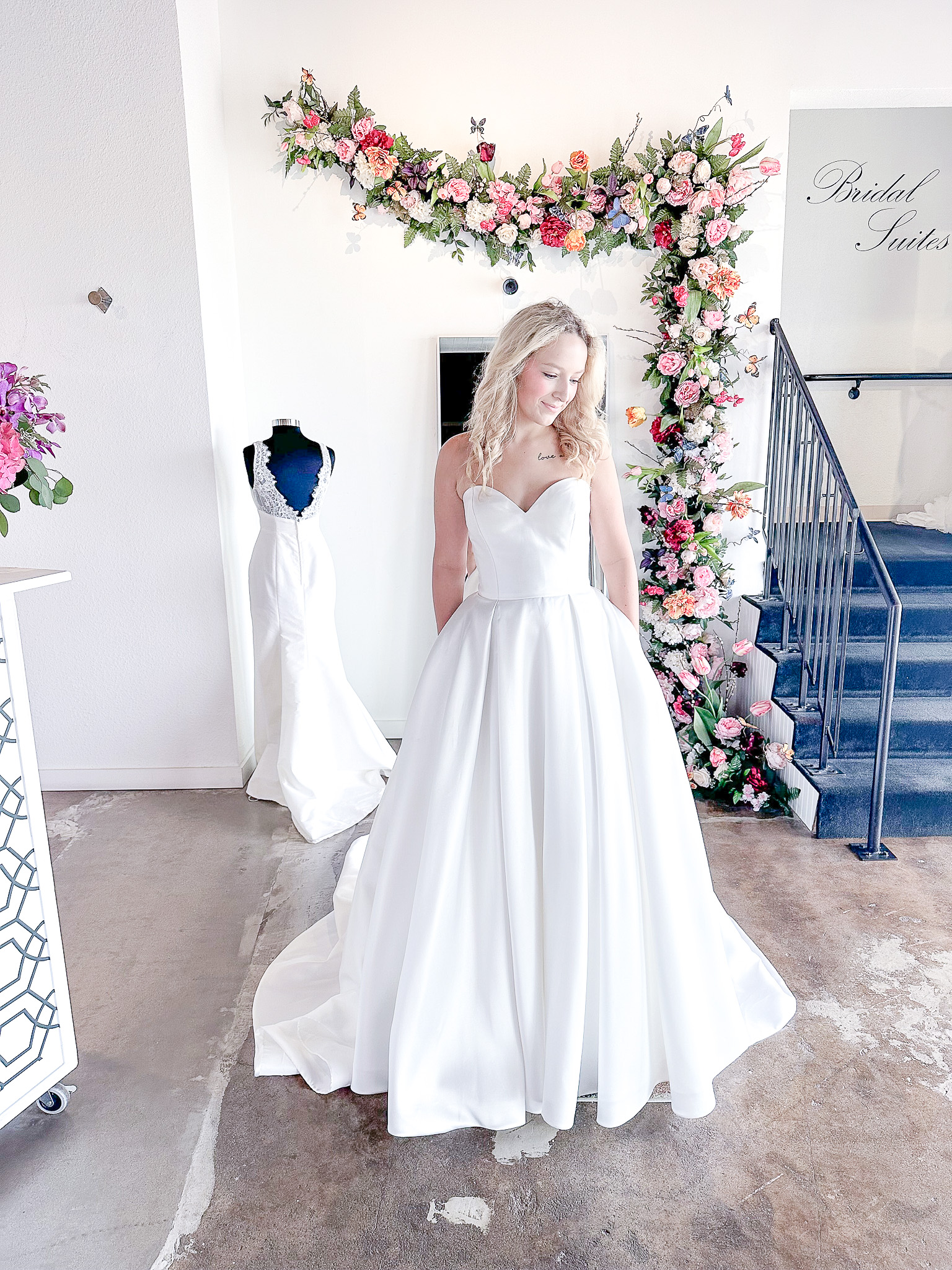 Designer wedding dress sample for sale in Fort Worth