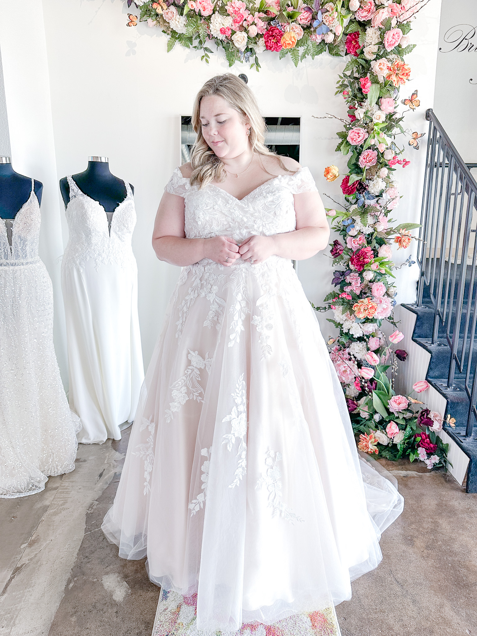 Plus size bridal gown available during National Bridal Sale Week at Bliss Bridal Salon