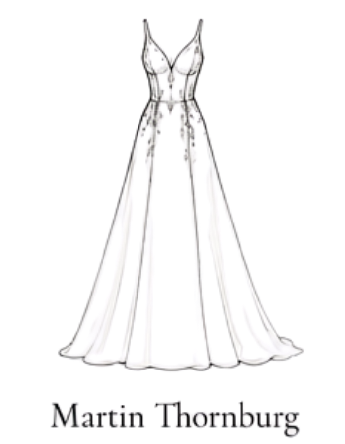 Martin Thornburg gown sketch