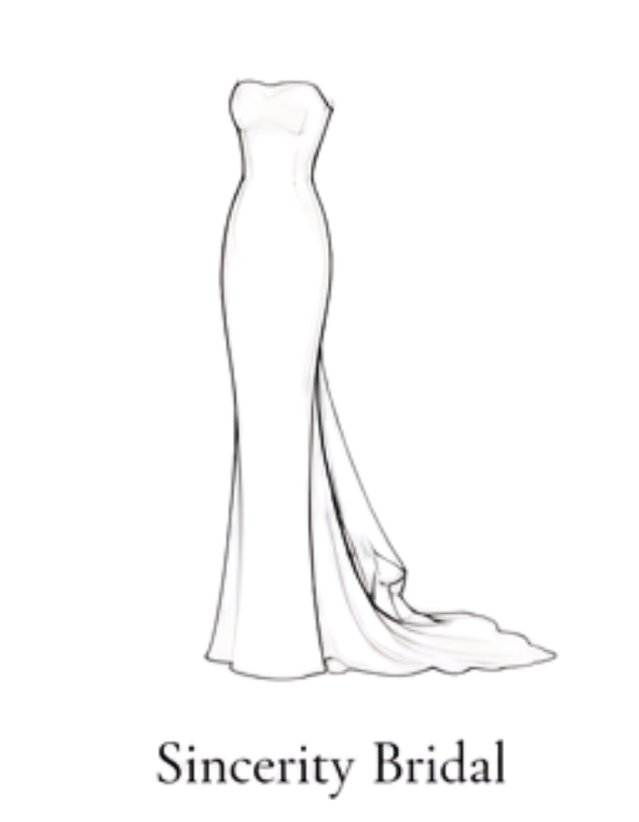 Sincerity Bridal gown sketch