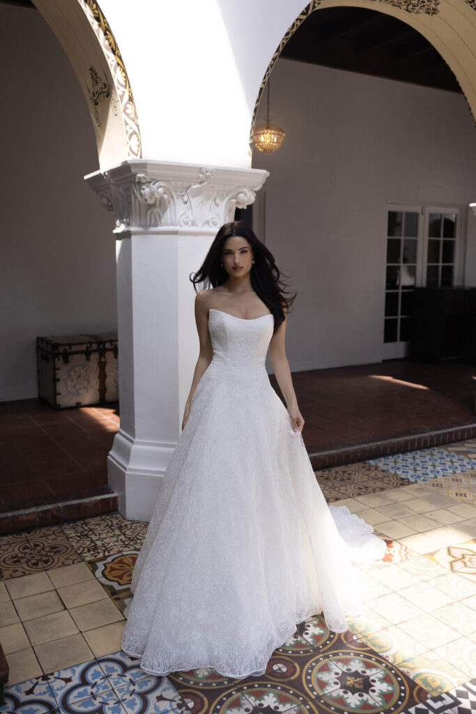 Timeless Corded Lace A-Line Wedding Dress | Bliss Bridal